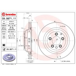 Tarcze Brembo - 09.9871.11