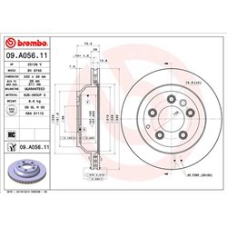 Tarcze Brembo - 09.A056.11