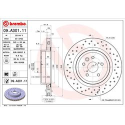 Tarcze Brembo - 09.A301.11