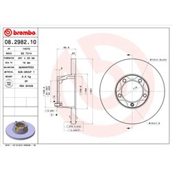 Tarcze Brembo - 08.2982.10