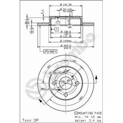 Tarcze Brembo - 08.3110.10
