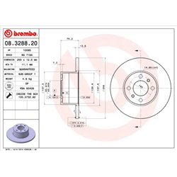 Tarcze Brembo - 08.3288.20