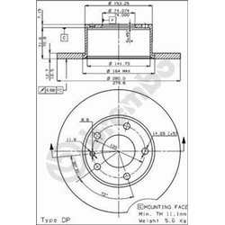 Tarcze Brembo - 08.3712.10