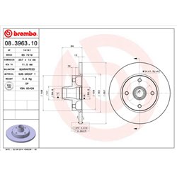 Tarcze Brembo - 08.3963.10