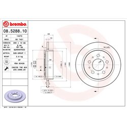 Tarcze Brembo - 08.5288.10