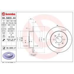 Tarcze Brembo - 08.5803.44