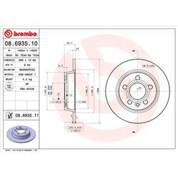 Tarcze Brembo - 08.6935.10