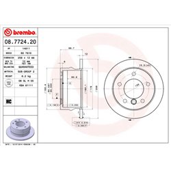 Tarcze Brembo - 08.7724.20