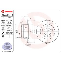 Tarcze Brembo - 08.7725.10