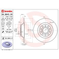 Tarcze Brembo - 08.8843.20