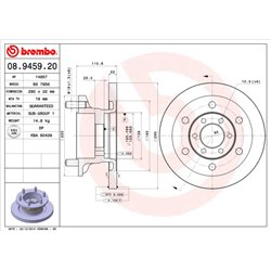 Tarcze Brembo - 08.9459.20