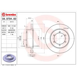 Tarcze Brembo - 08.9794.60