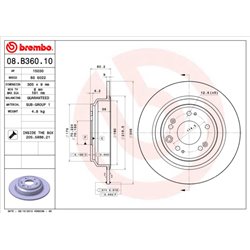 Tarcze Brembo - 08.B360.10