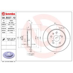 Tarcze Brembo - 08.B557.10