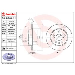 Tarcze Brembo - 08.C046.11