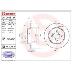 Tarcze Brembo - 08.C046.31