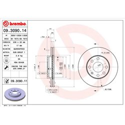 Tarcze Brembo - 09.3090.14