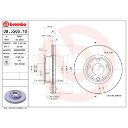 Tarcze Brembo - 09.5566.10