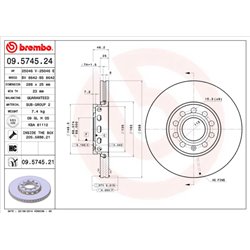 Tarcze Brembo - 09.5745.24