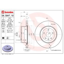 Tarcze Brembo - 09.5847.10