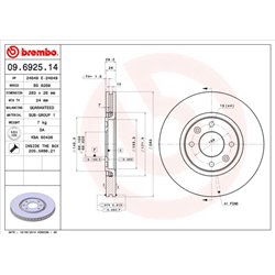 Tarcze Brembo - 09.6925.14