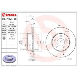 Tarcze Brembo - 09.7652.10
