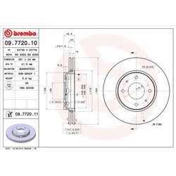 Tarcze Brembo - 09.7720.10