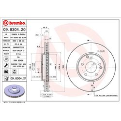 Tarcze Brembo - 09.8304.20