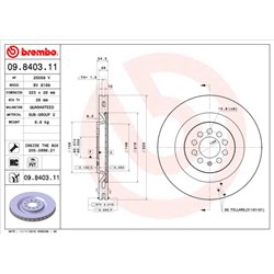 Tarcze Brembo - 09.8403.11