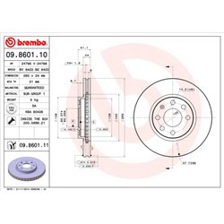 Tarcze Brembo - 09.8601.10