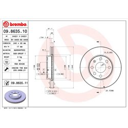 Tarcze Brembo - 09.8635.10