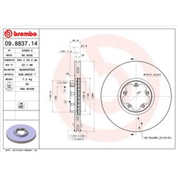 Tarcze Brembo - 09.8837.14