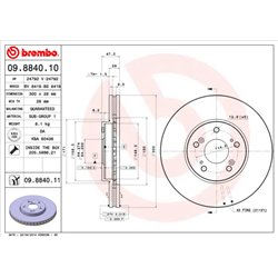 Tarcze Brembo - 09.8840.10