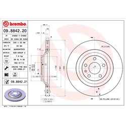 Tarcze Brembo - 09.8842.20