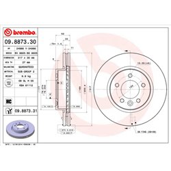 Tarcze Brembo - 09.8873.30