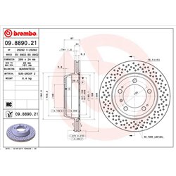 Tarcze Brembo - 09.8890.21