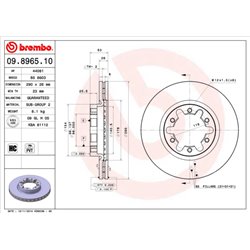 Tarcze Brembo - 09.8965.10