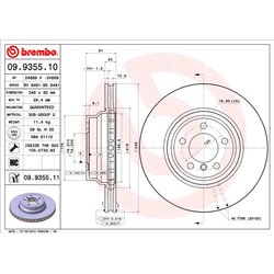 Tarcze Brembo - 09.9355.10
