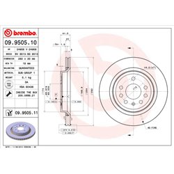 Tarcze Brembo - 09.9505.10