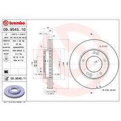 Tarcze Brembo - 09.9545.10