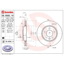 Tarcze Brembo - 09.9582.10