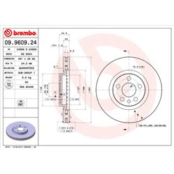 Tarcze Brembo - 09.9609.24