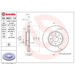 Tarcze Brembo - 09.9631.14