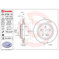 Tarcze Brembo - 09.9738.10