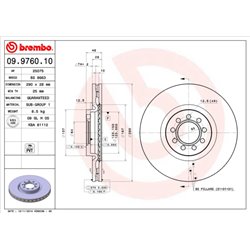Tarcze Brembo - 09.9760.10