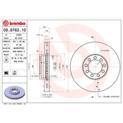 Tarcze Brembo - 09.9762.10