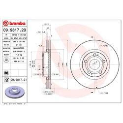 Tarcze Brembo - 09.9817.20