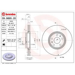 Tarcze Brembo - 09.9895.20