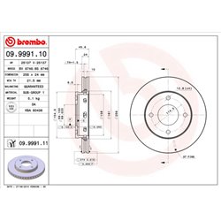 Tarcze Brembo - 09.9991.10