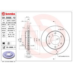 Tarcze Brembo - 09.9996.10